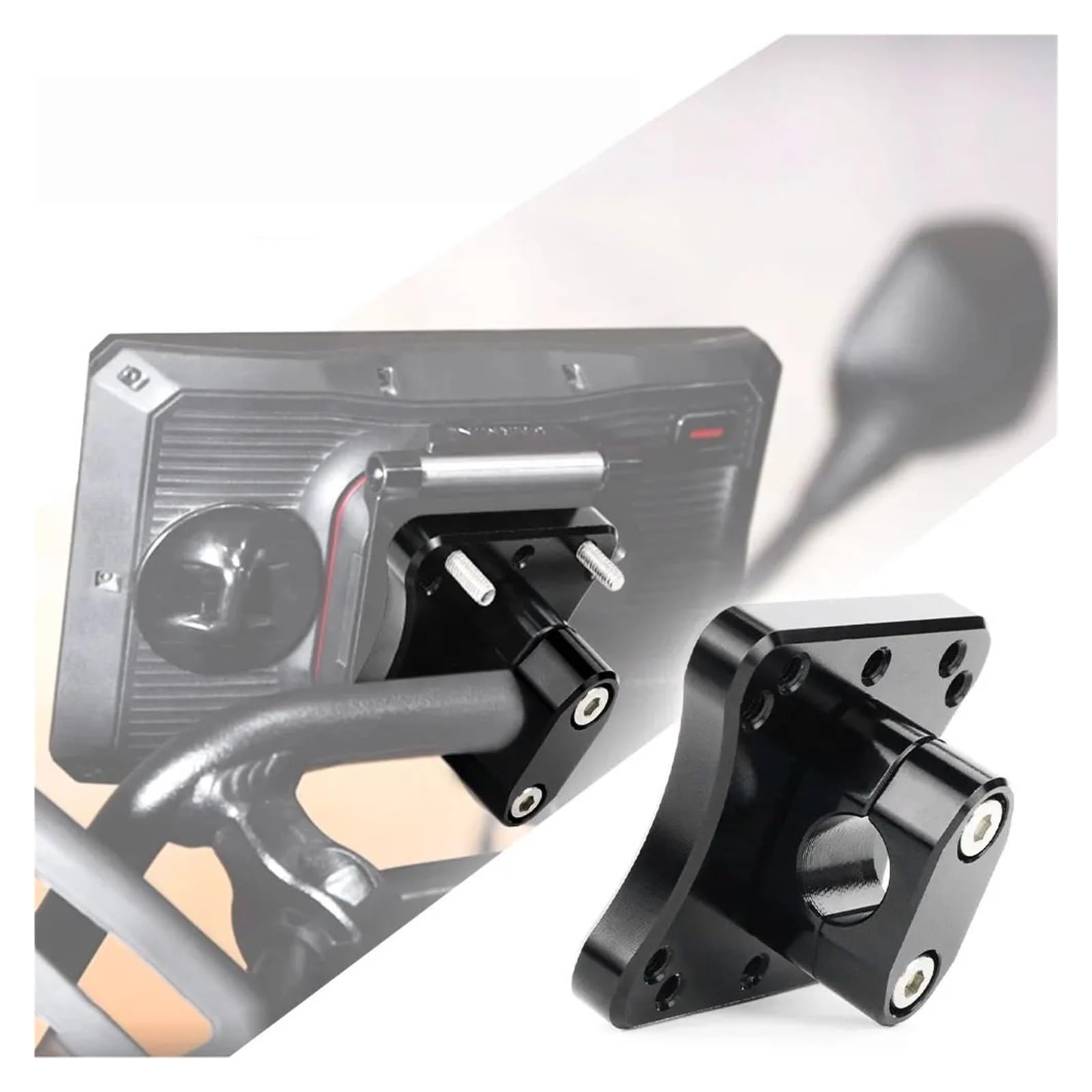 Supporto per navigazione per moto Supporto universale per staffa di navigazione GPS per manubrio da 22 mm per BMW, ecc