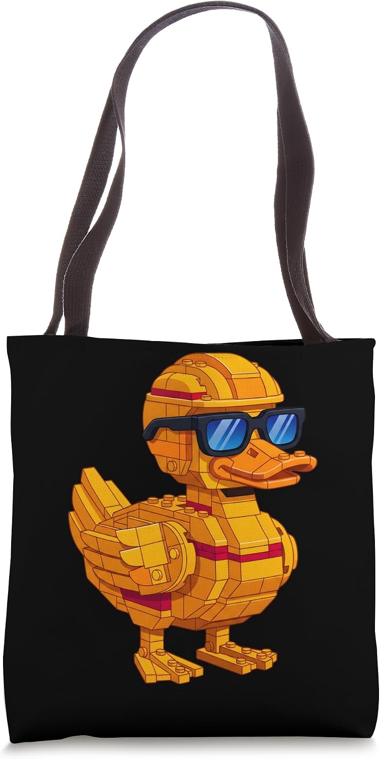 Duck Block Building For A Brick Builder Tote Bag