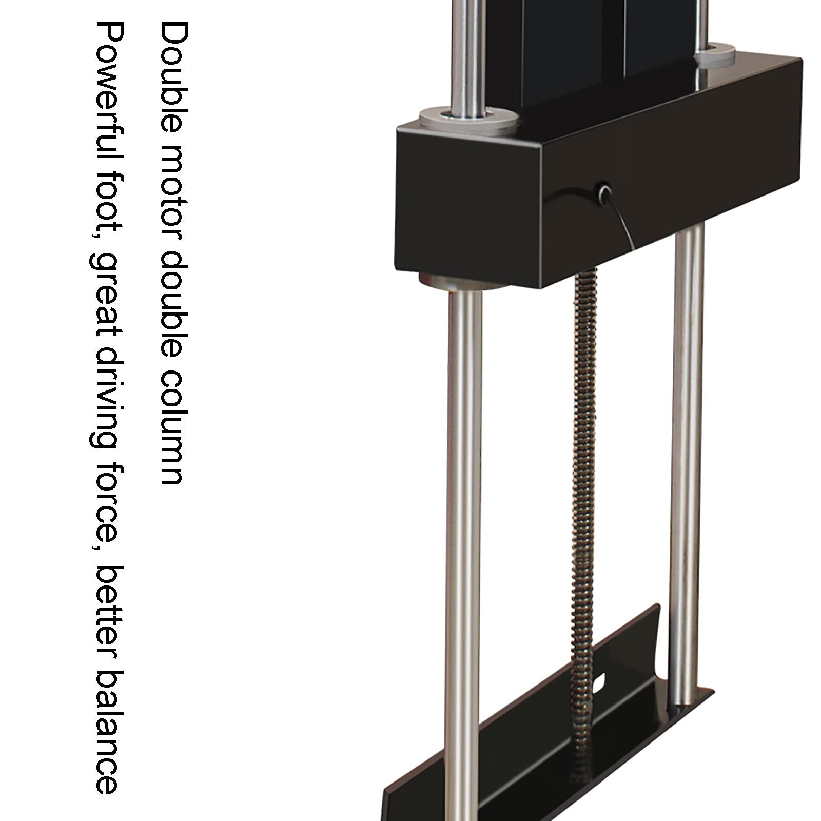 Elevador motorizado de TV, Soporte de TV motorizado de Altura Ajustable con Motor Dual, para televisores de Pantalla Grande de 60-100 Pulgadas, elevación Vertical, Capacidad de Carga de 100 kg/220 li