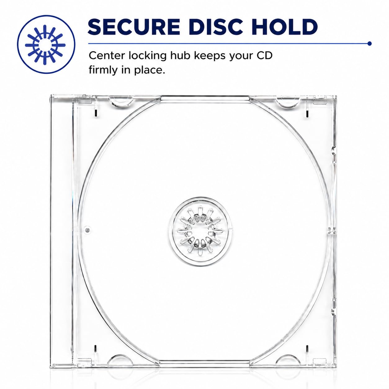 100 x Clear Single CD vassoio Dragon Trading