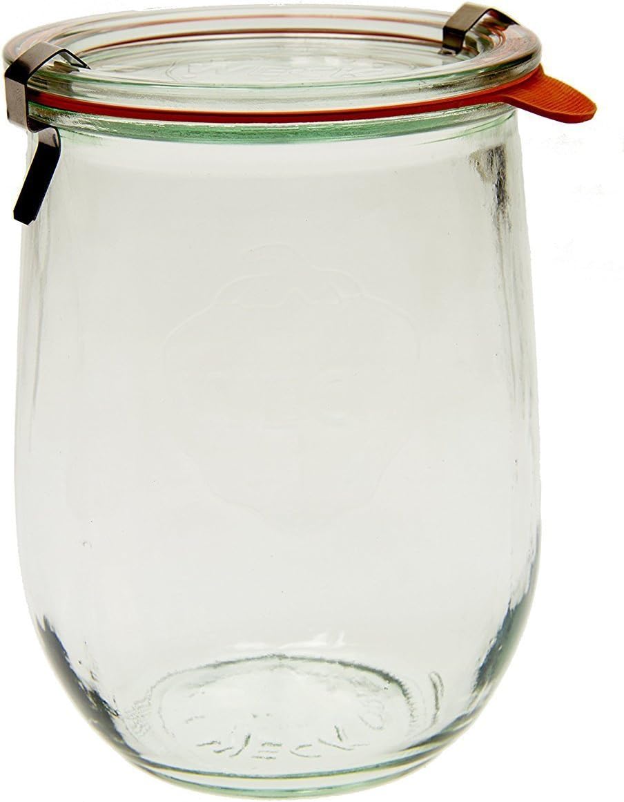 745 Tulip Jar - 1 Liter, Set of 6 Clear