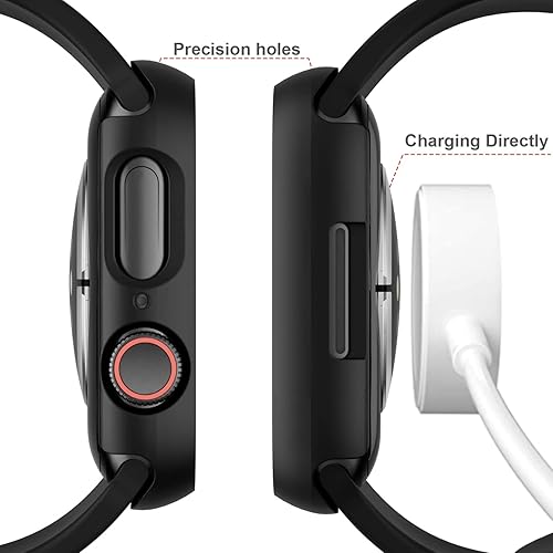 Miniatura 4 de Cuteey Paquete de 6 fundas para Apple Watch SE 2, Series 6, 5, 4, de 1.732 pulgadas (1.732 in), con protector de pantalla de vidrio templado