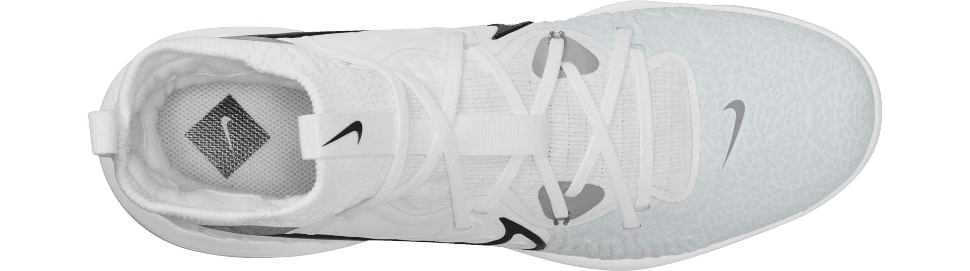 Nike Alpha Huarache NXT MCS DJ6519-100 White/Wolf Grey/Pure Platinum/Black Men's Baseball Cleats 13 US