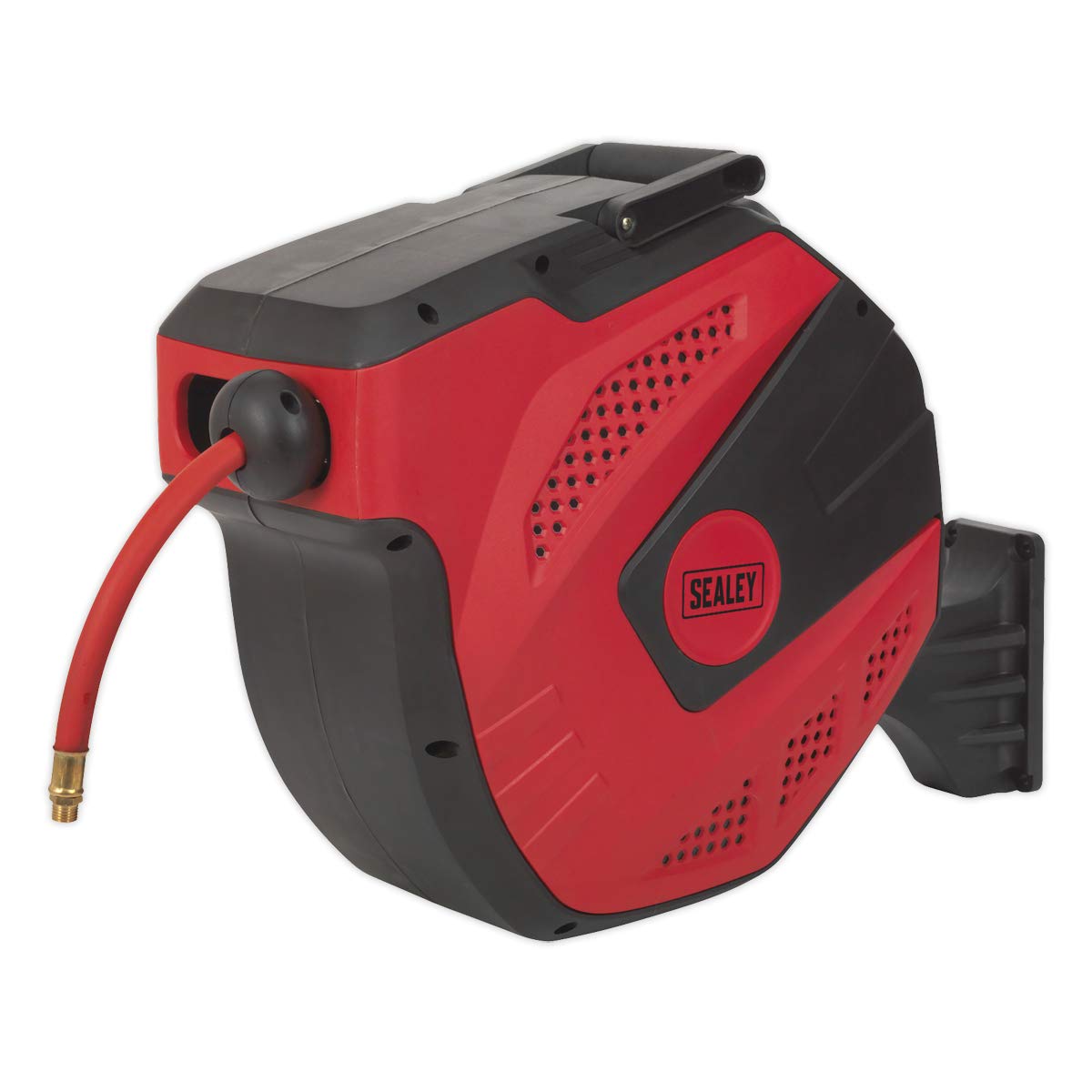 Sealey SA822 Air Hose Reel Auto Rewind Control 15m Ø10mm ID - Rubber Hose