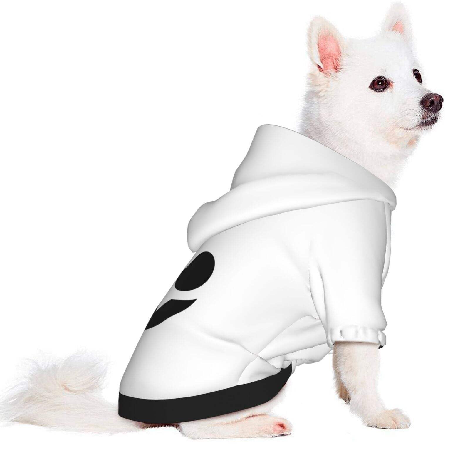 Pumpkin Scary Face Dog Hoodie Pet Clothes for Small Dog Cat Soft Pet Apparel Halloween Supplies, HO4, Medium - Image 2
