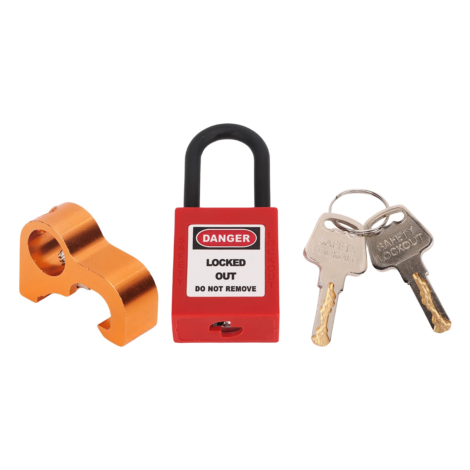 Lockout Tagout Lock Kit - Micro Electrical Lockout Padlock with Premium Aluminum Alloy Materials for Industrial Electrical Switchgear