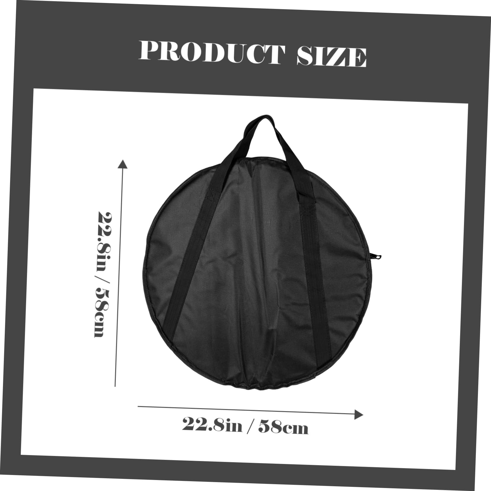 HEMOTON Drum Cymbal Storage Bag Padded Accessory Bag Dumb Drum Practice Pad Oxford Cotton