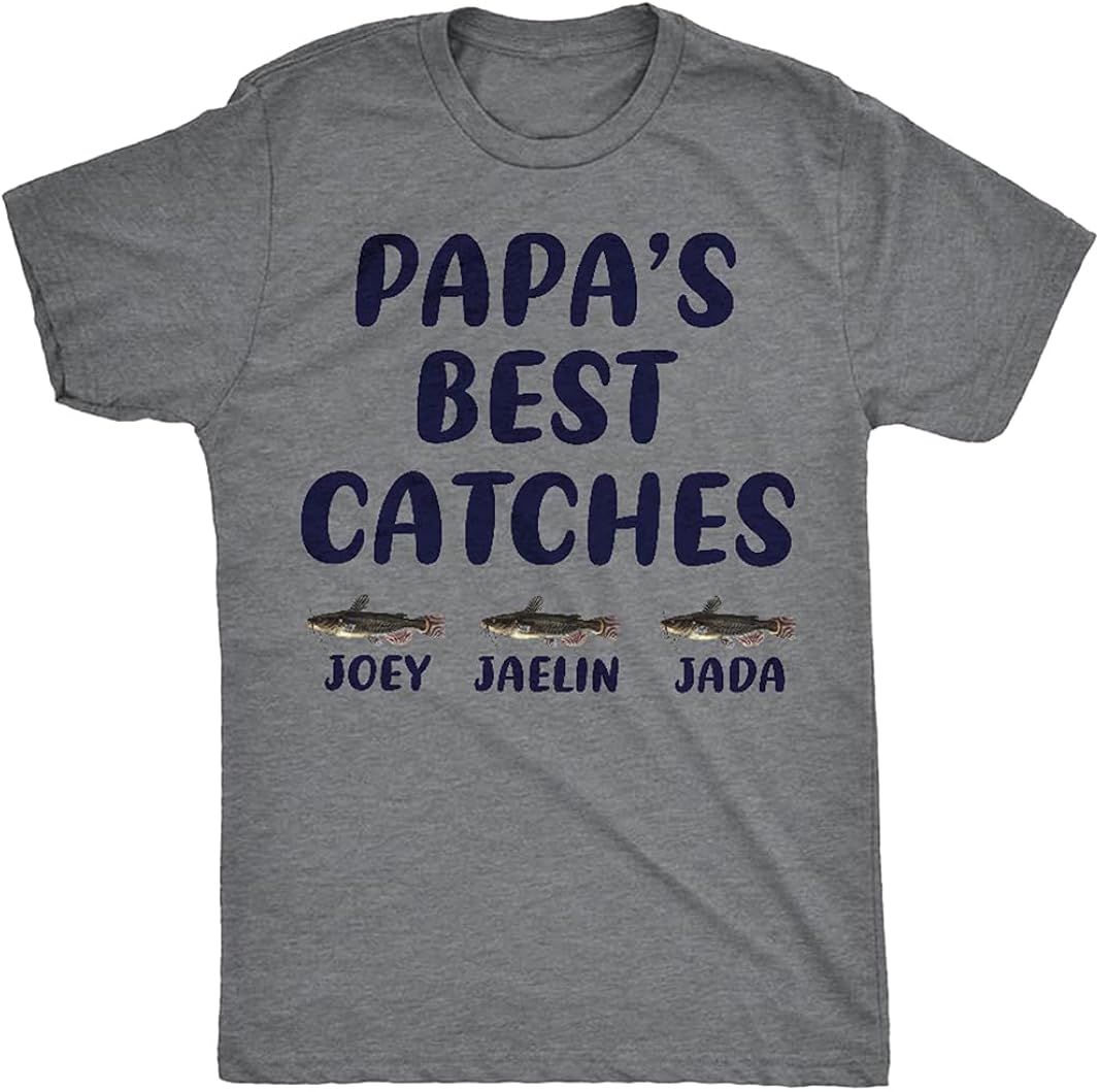 Customized Dad T-Shirts with Personalized Son Daughter Names