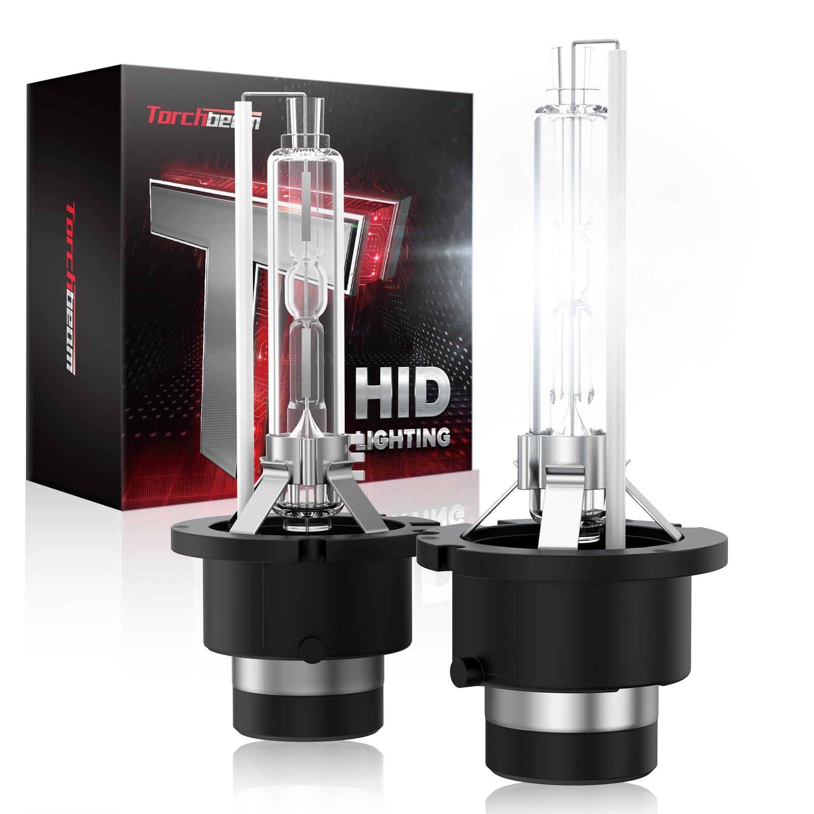 Torchbeam D4S Bulb, 6000K Xenon Bulbs，Pack of 2 D4S 6000K