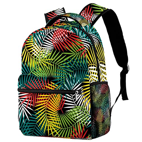 Sac à dos voyage aquarelle tropicale enfants grand cartable scolaire mixte