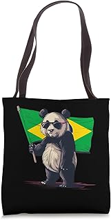 Brazil Flag Panda Bear Brazilian Pride Brazilian Roots Tote Bag