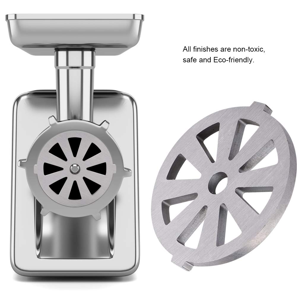 Stainless Steel Meat Plate Discs Blades , Stainless Steel Meat Grinder Plate Disc Knife Blades for Mixer and Chopper Attachment with Hole for Kitchen Accessory , 7mm Hole Meat Grinder Disc