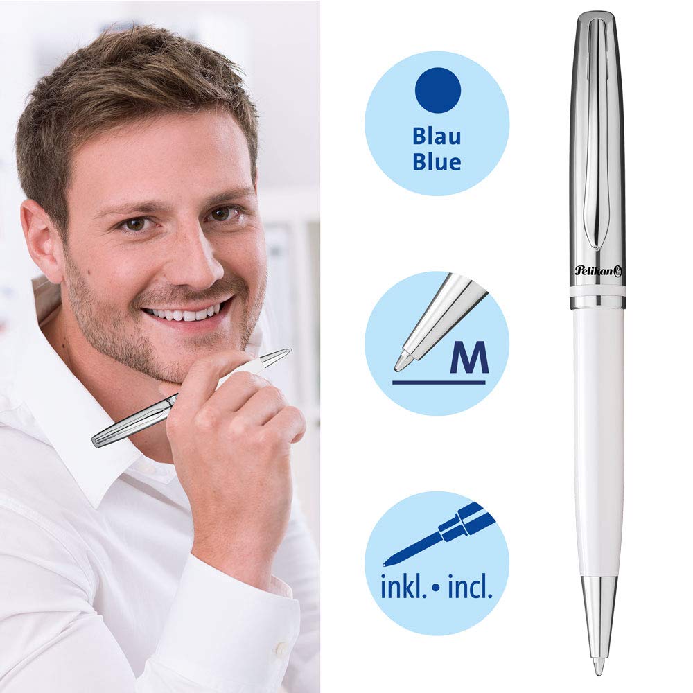 Pelikan Jazz Classic Kugelschreiber Weiß – Mit Gravur Als Persönliches Geschenk