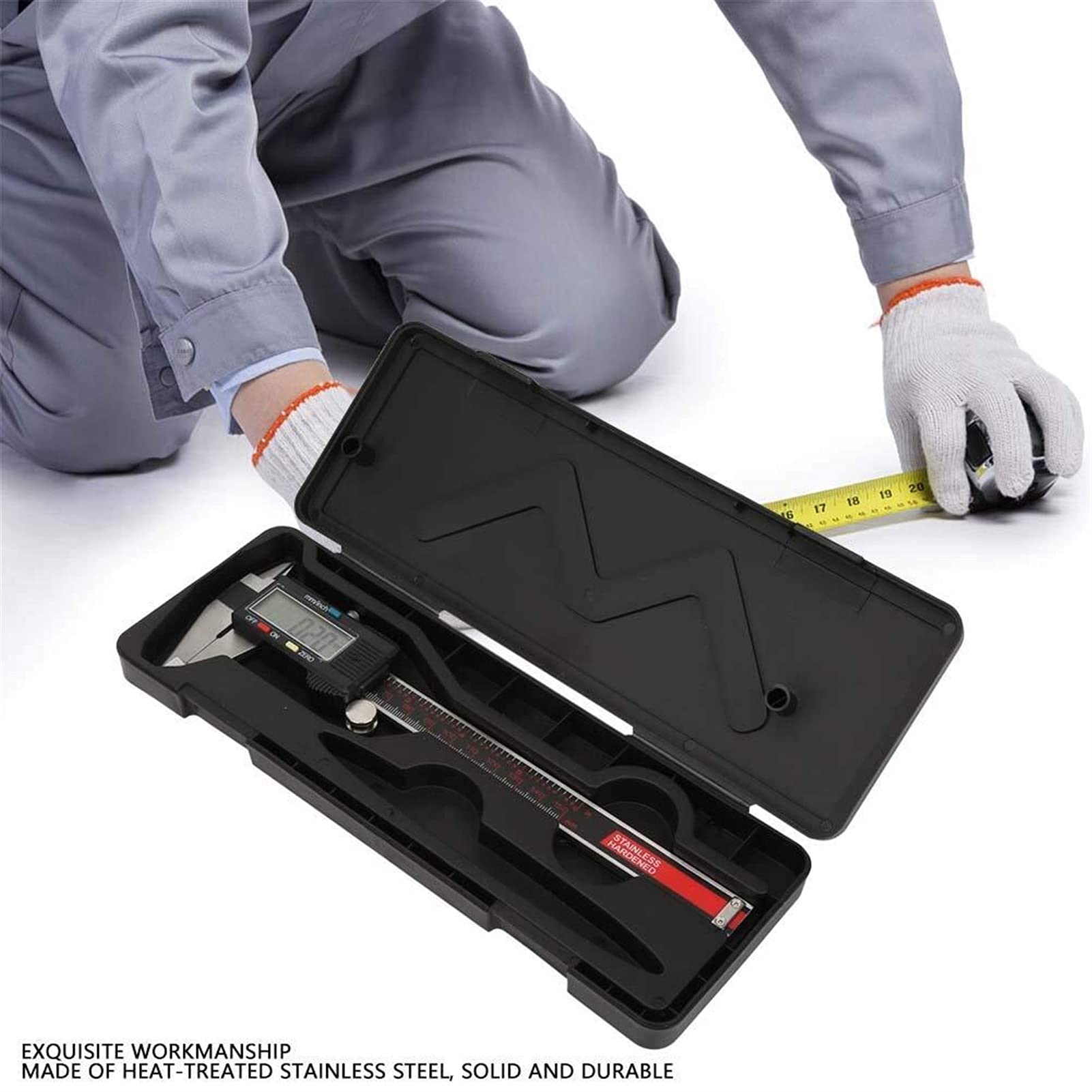 Calibro A Corsoio?, Calibro A Corsoio Digitale in Acciaio Inossidabile Resistente da 0 A 150 Mm, Strumento di Misurazione Elettronico con Micrometro, Calibro A Corsoio Ad Alta Precisione