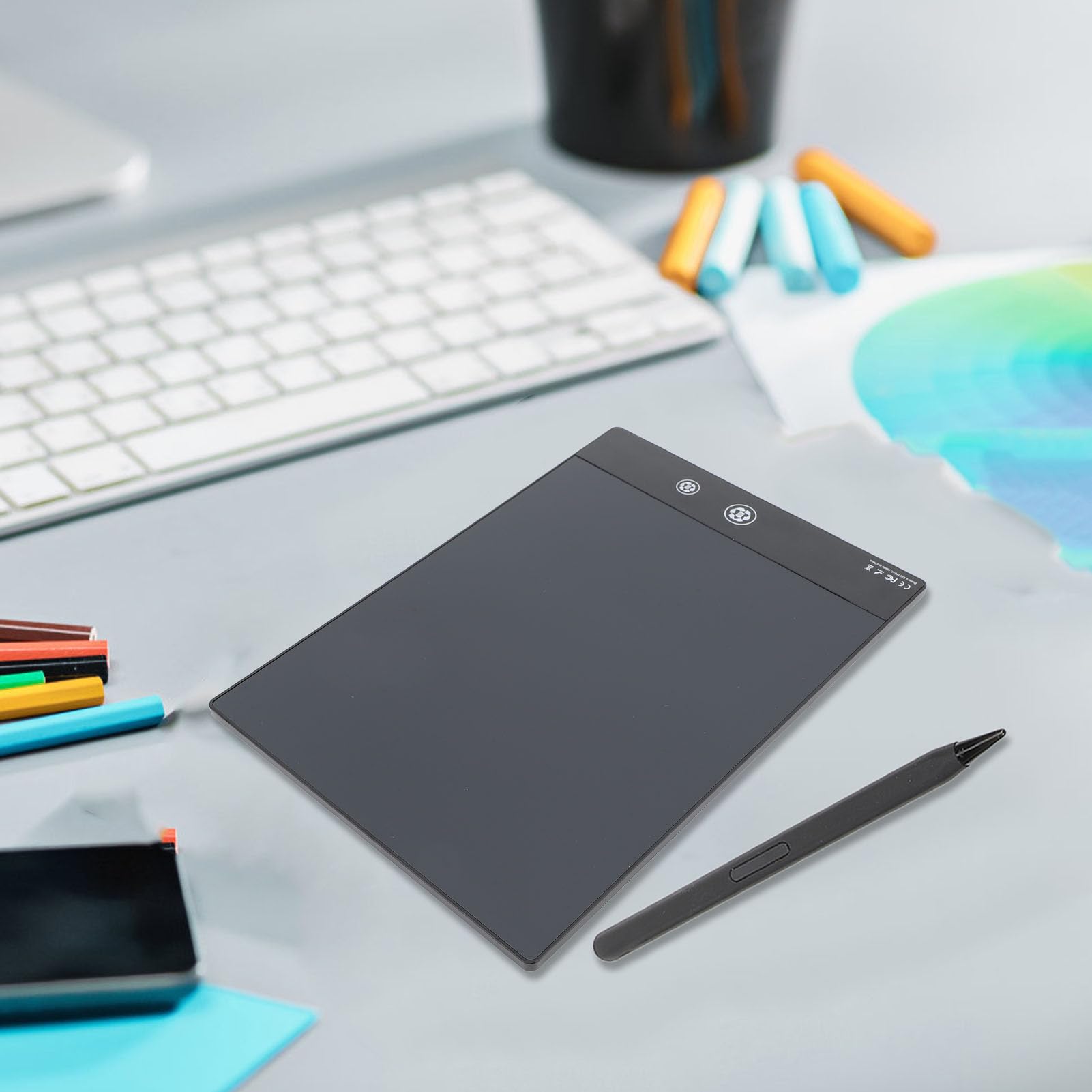 Tavoletta da Scrittura LCD, Tavoletta da Disegno Elettronica Riutilizzabile Cancellabile a Doppio Schermo da 11,5, Scrittura Digitale Portatile per Bambini e Adulti