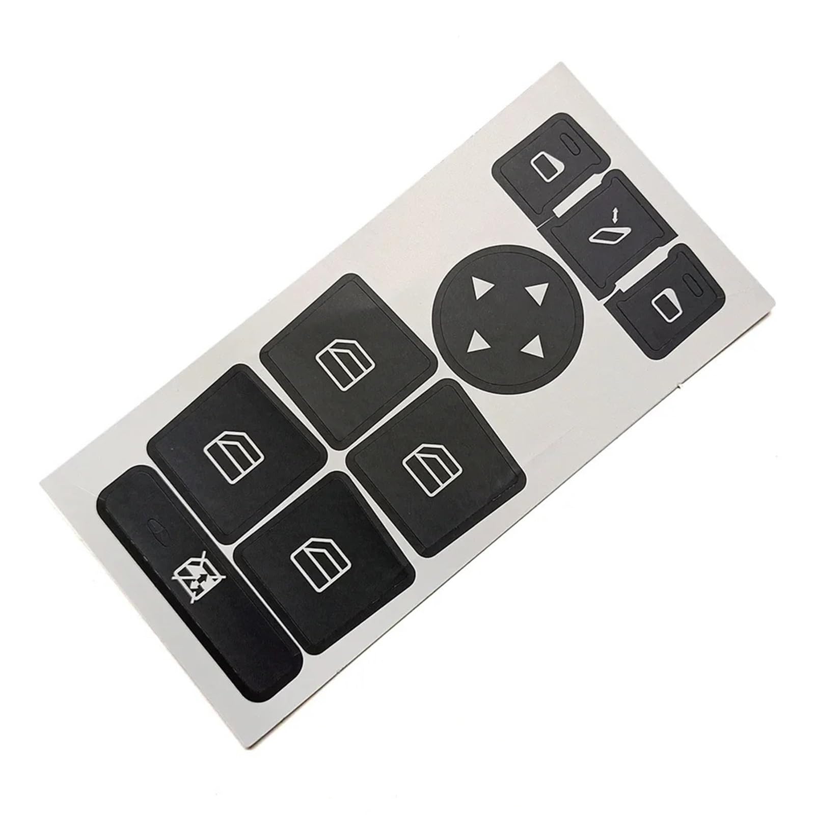 Dash Button Stickers Compatible with Benz for E Class for W176 for W246 W204 W212 Car Door Armrest Window Lift Switch Button Repair Sticker