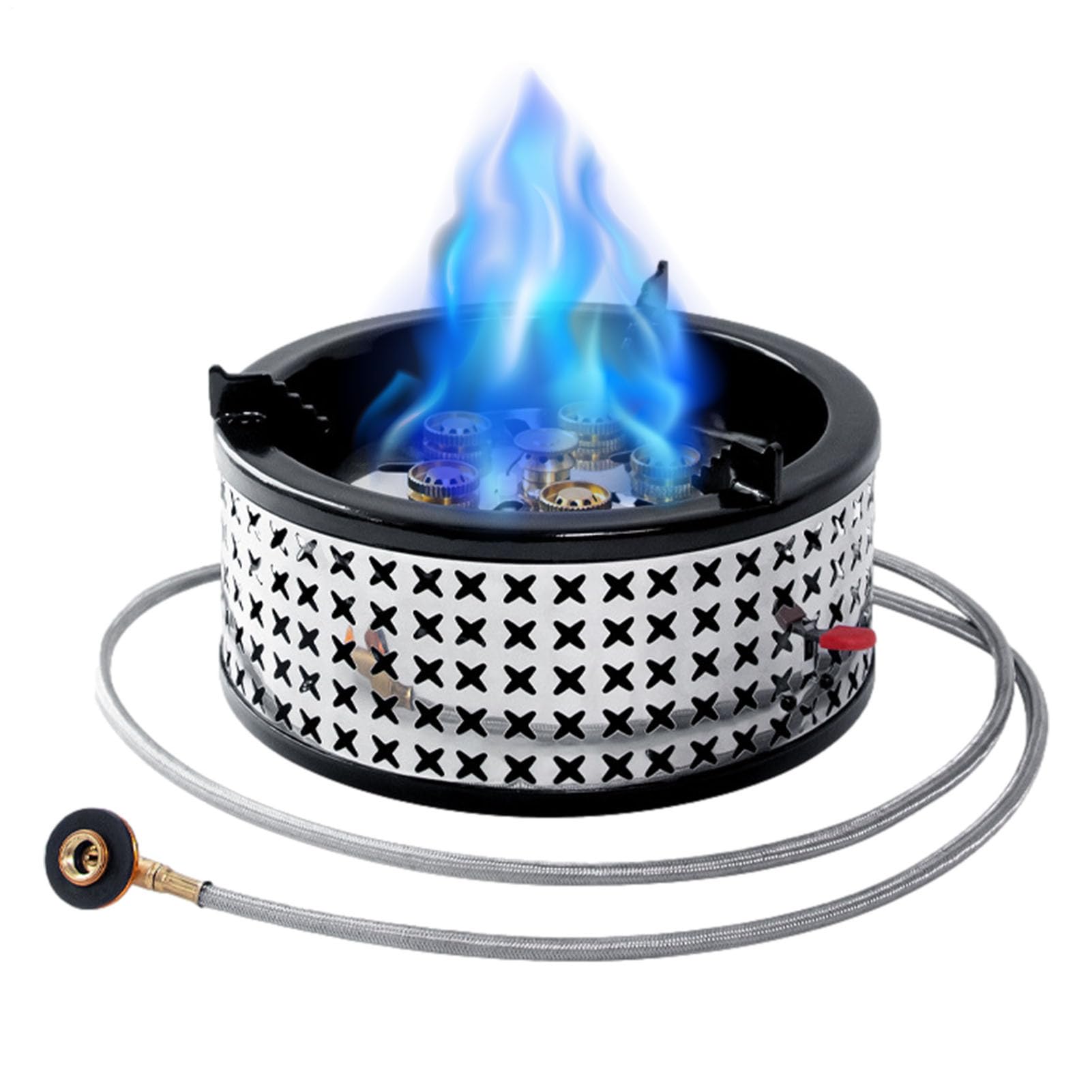 Réchaud à Gaz Brûleur Haute 15800w | Brûleur de Cuisinière Portable pour Pique-nique, Barbecue, Cuisson en Plein Air, Trekking, Randonnée et en Sac à Dos