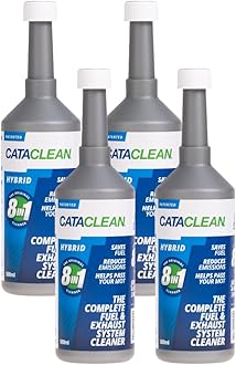 Cataclean Hybrid | Complete Fuel & Exhaust Cleaner | Catalytic Converter, Valve & Injector Cleaner | Fuel Additive Formulated for Performance & Fuel Efficiency | Pre MOT Emissions Reducer | 4 x 500ml