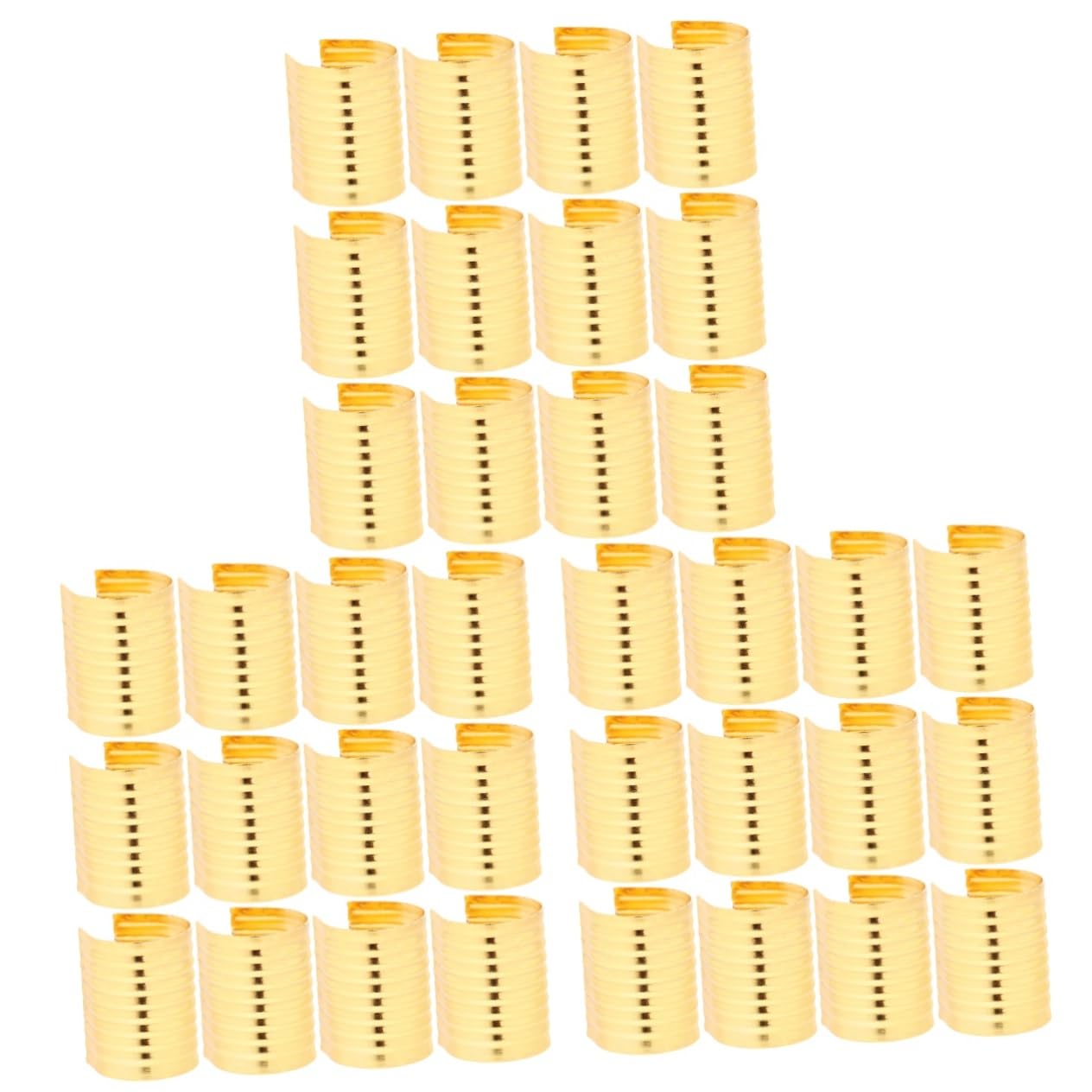 CIMAXIC 3sets Jewelry Making Leather Cord Clips Crimping Cord Tubes Tassel Clips for DIY Making 100pcs*3