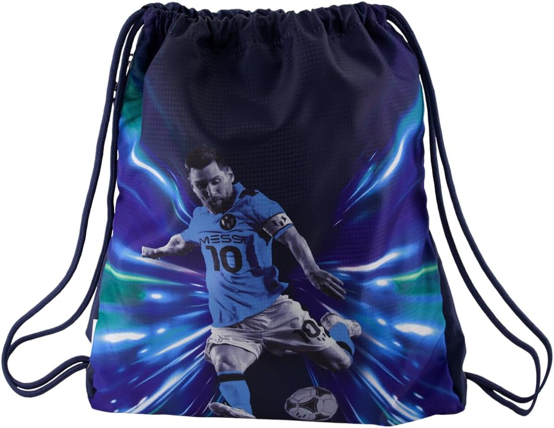 Messi Lifestyle Drawstring Bag, Side Pocket & Comfortable Straps