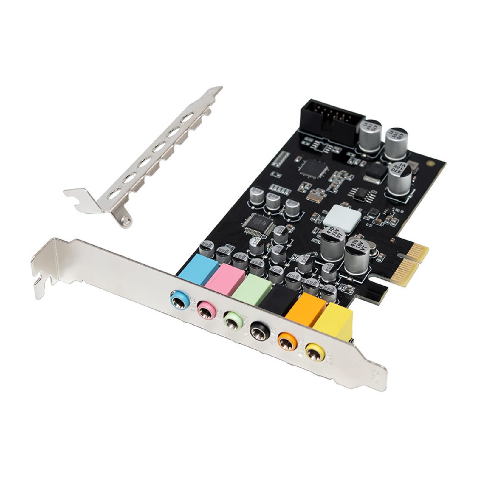 Scheda audio PCIe ST117 CM6212 7.1CH Plug and Play Nessun driver necessario per piattaforme multiple Scheda audio PCIe densa