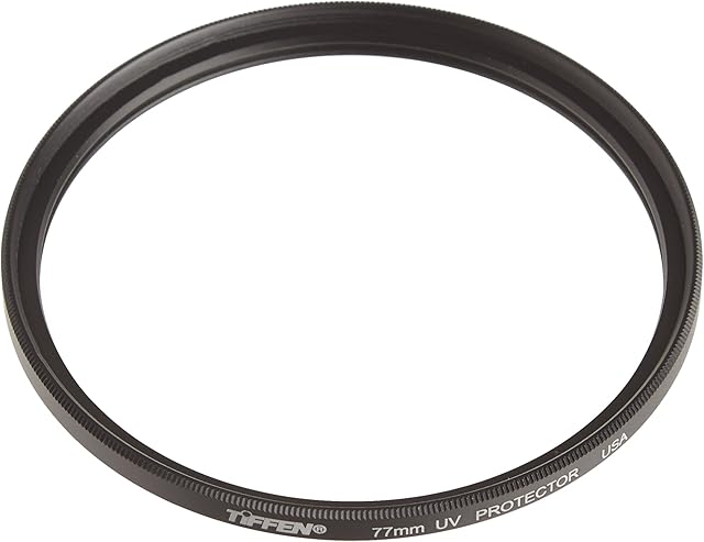 Tiffen 77UVP 77mm UV Protector Filter, Black