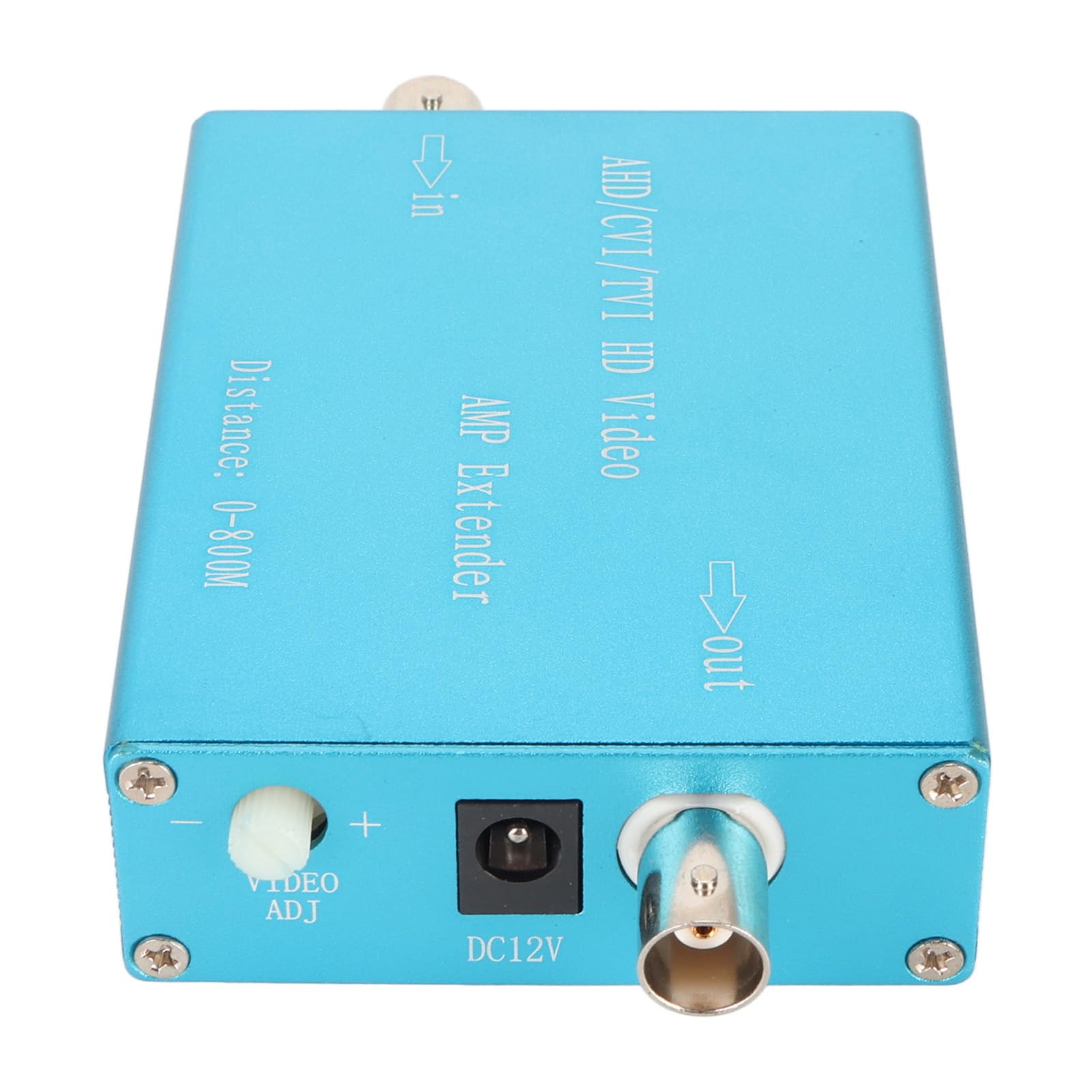 Amplificatore Video HD AHD, Porte Coassiali BNC HD 4 in 8 Uscite, Ripetitore Ripetitore Segnale 4K2K 18 Gbps, Custodia in Lega di Alluminio, Supporta AHD CVI TVI
