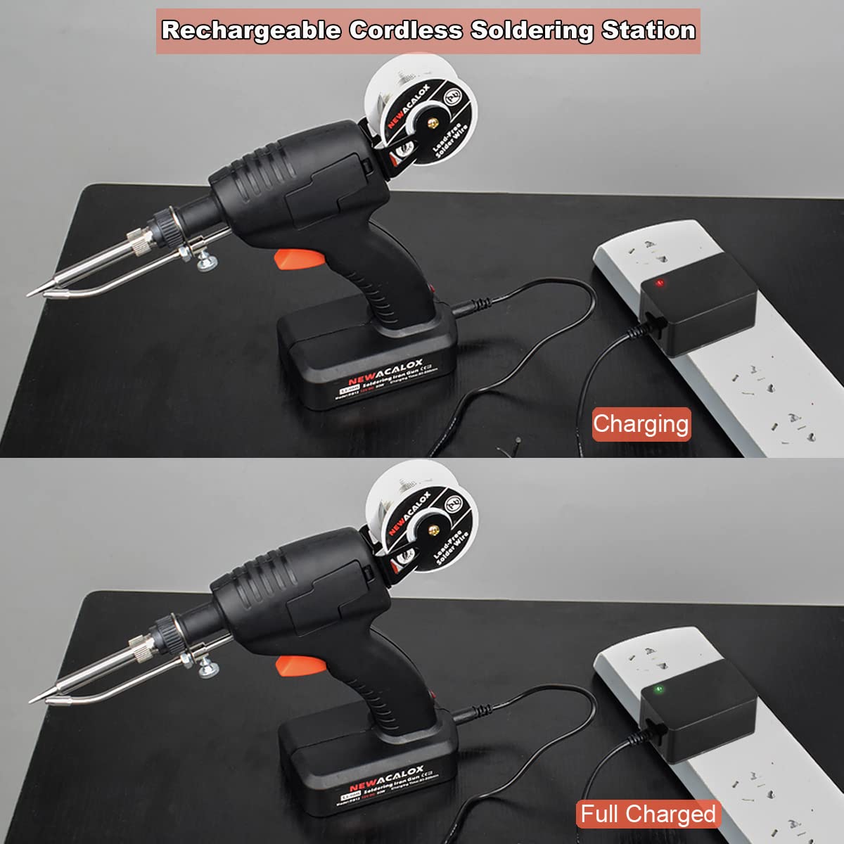 Buy Cordless Soldering Gun Kit, NEWACALOX Rechargeable One hands