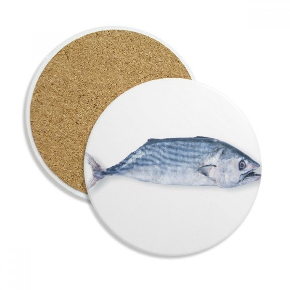 Caboteur en céramique bleu dessous de verre absorbant poisson océan porte-tasse multicolore