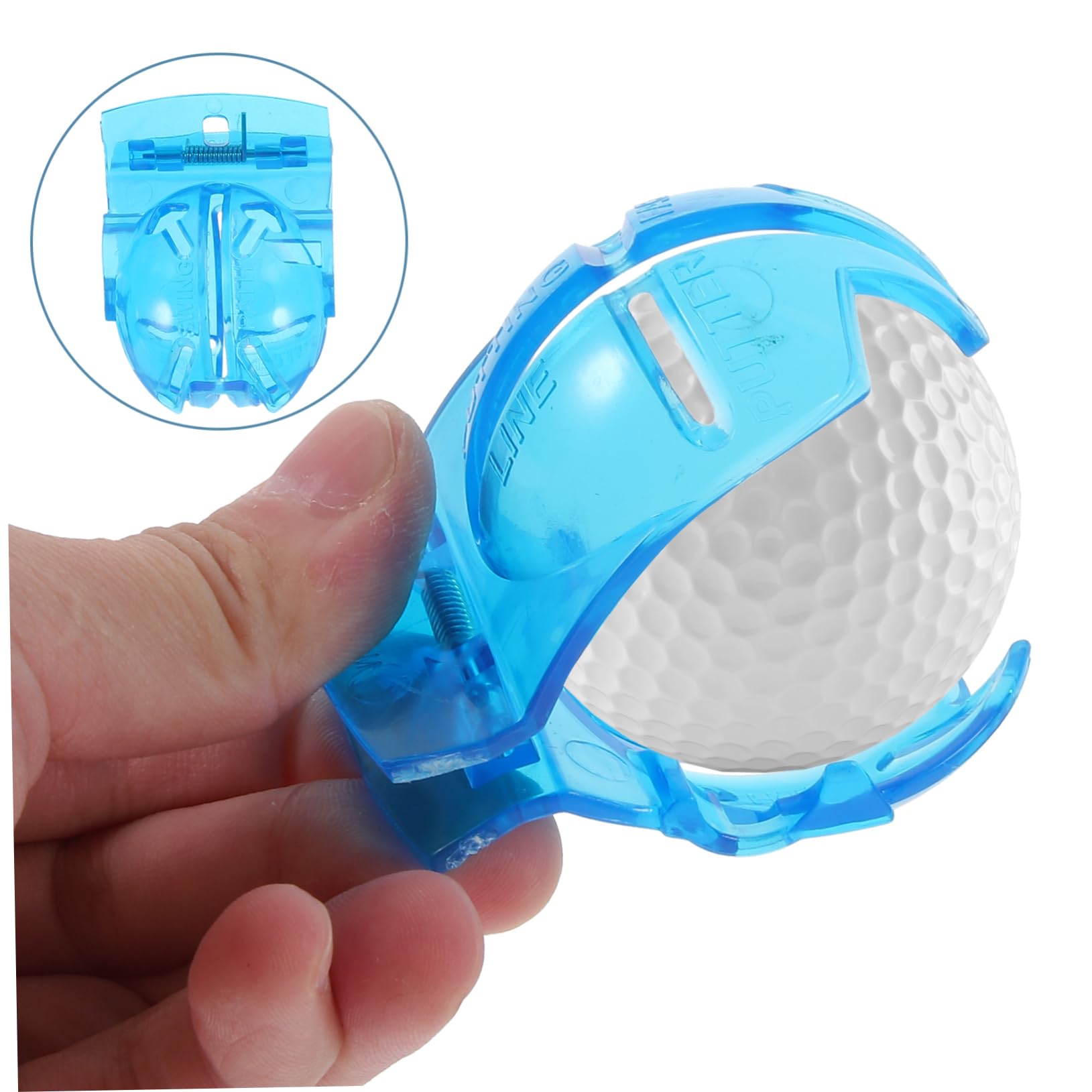 Abaodam Golf Ball Marker Teiliges mit Ausrichtungswerkzeug und Wiederverwendbarem Ball Schablonenmarker Zubehör für Golfer zur Verbesserung Genauen Ballmarkierung