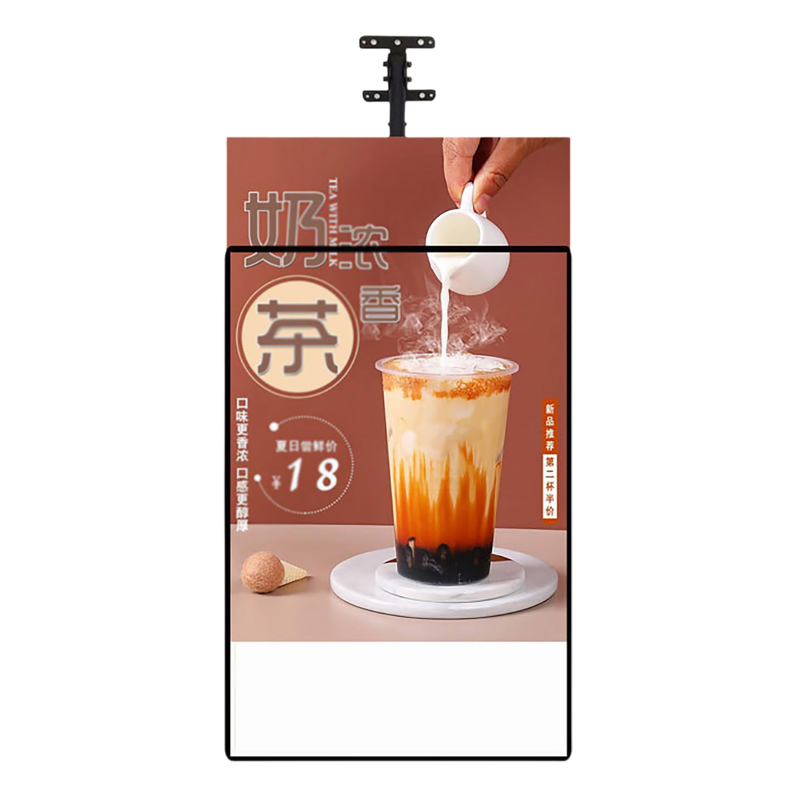 Pannello Luminoso per Poster di Ristoranti, Display LED Ultrasottile Sospeso, Pannello Pubblicitario Retroilluminato, Display Retroilluminato a Risparmio Energetico 1PC 43.5 * 60cm