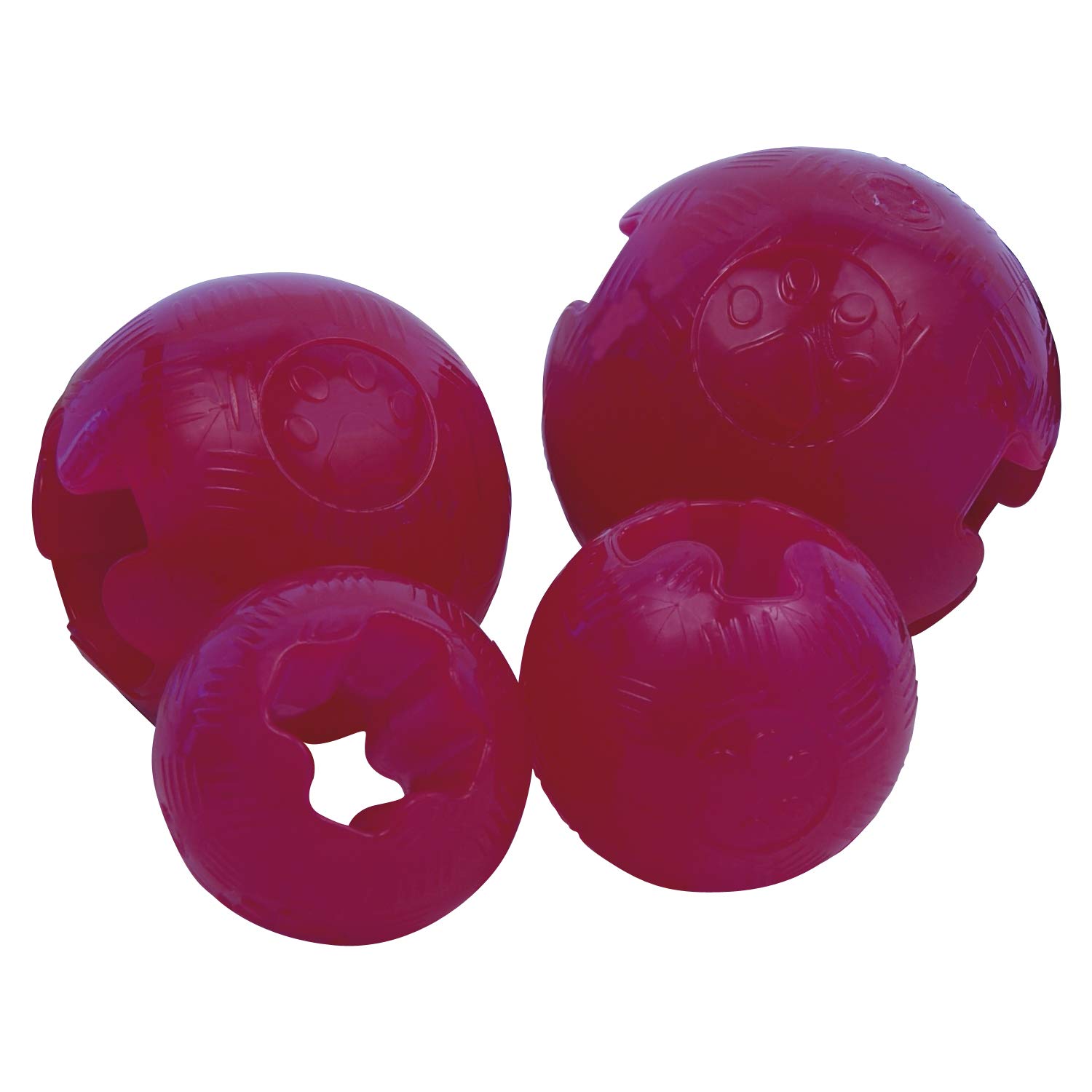 TPR ball Dog GLORIA, Size 9.52 cm, Very resistant, Flexible ball, Take care of the dental health of your dog, Dog Toys - Image 2