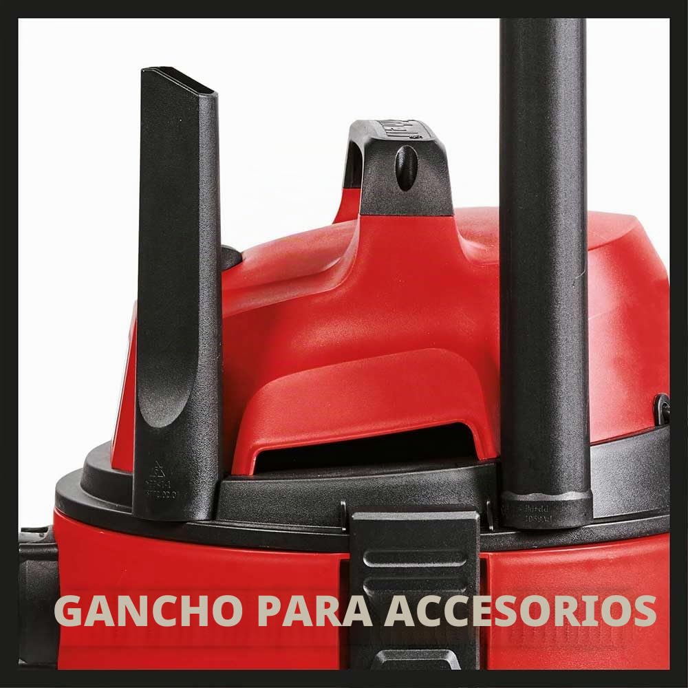 EINHELL Aspirador en seco y húmedo - TC-VC 1825. 1250 W, depósito de 25 l, Conector de soplado, Incluye Manguera de aspiración, boquillas para alfombras/Suelos + Grietas, Filtro de Larga duración