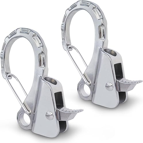 Miniatura 1 de Clips de acero inoxidable para guardabarros de barco, clips de parachoques de barco de liberación rápida, clips ajustables para guardabarros de