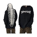 cirea Unisex Hoodie Centipede American Style Hooded Streetwear Casual Oversized Loose Pullover Grunge Aesthetic Sweater