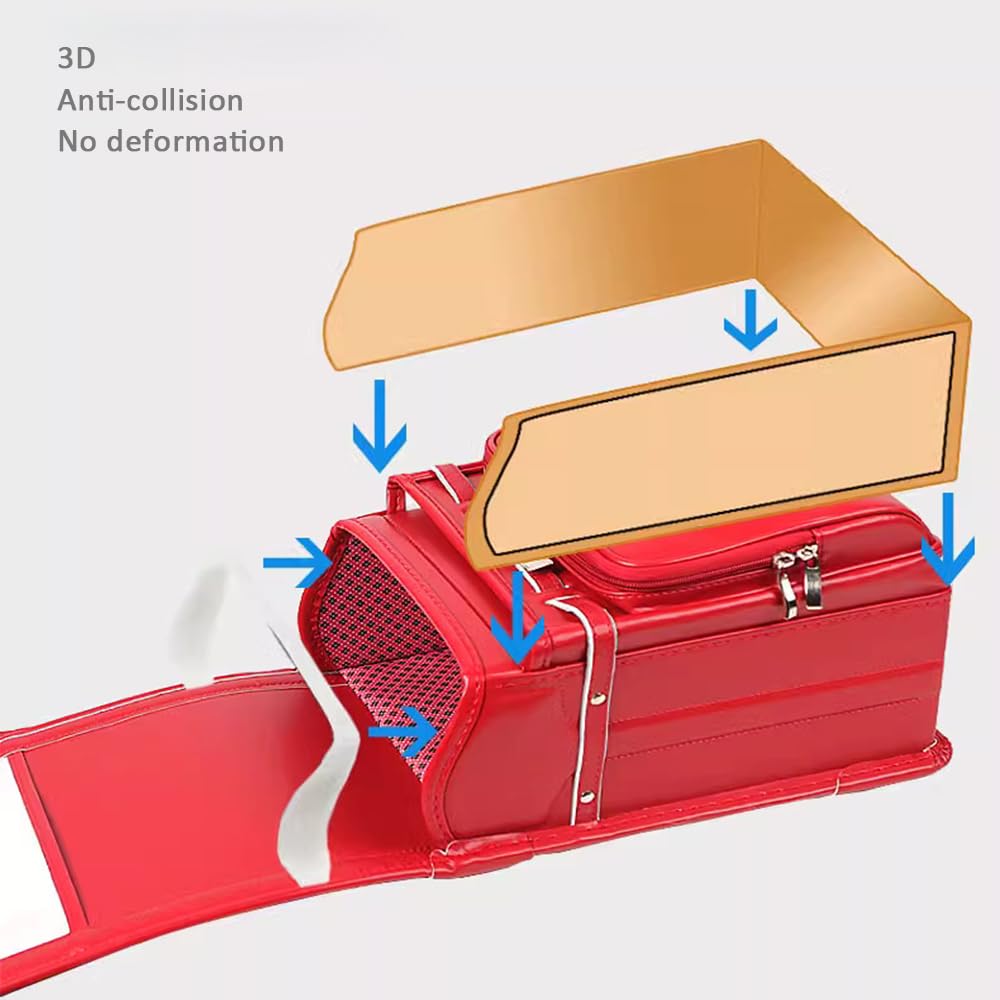 Schulranzen Rucksack Automatische Schulranzen Schulranzen Reduziert Gewicht Büchertaschen,C,33 * 24,5 * 16cm (B 33 * 24,5 * 16cm)