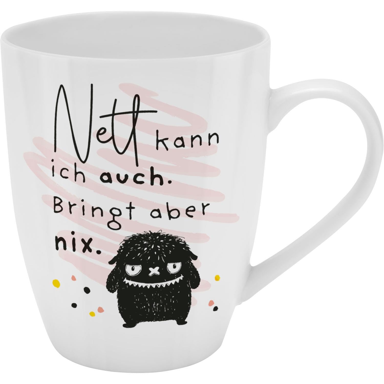 Sheepworld H:PPY Life 74186 Mug with Nice Motif | Mug with Saying New Bone China Porcelain 35 cl with Gift Bath Bottle | Funny Gift, Birthday | 74186