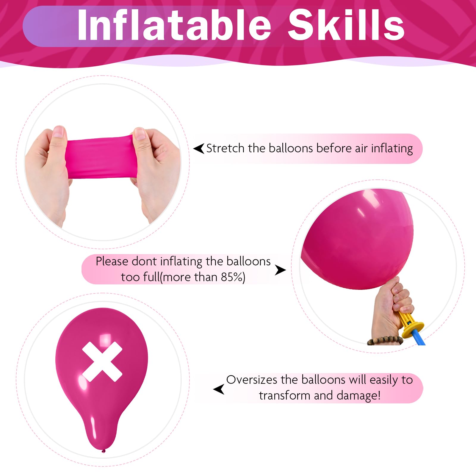 HILAVO Luftballons Rosa Lila Türkis 60 Stück 12 Zoll Pastell Pink Lila Blau Party Luftballon Set mit Konfetti Latex Helium Ballon für Kinder Mädchen Geburtstag Hochzeit Anime Babyparty Party Deko