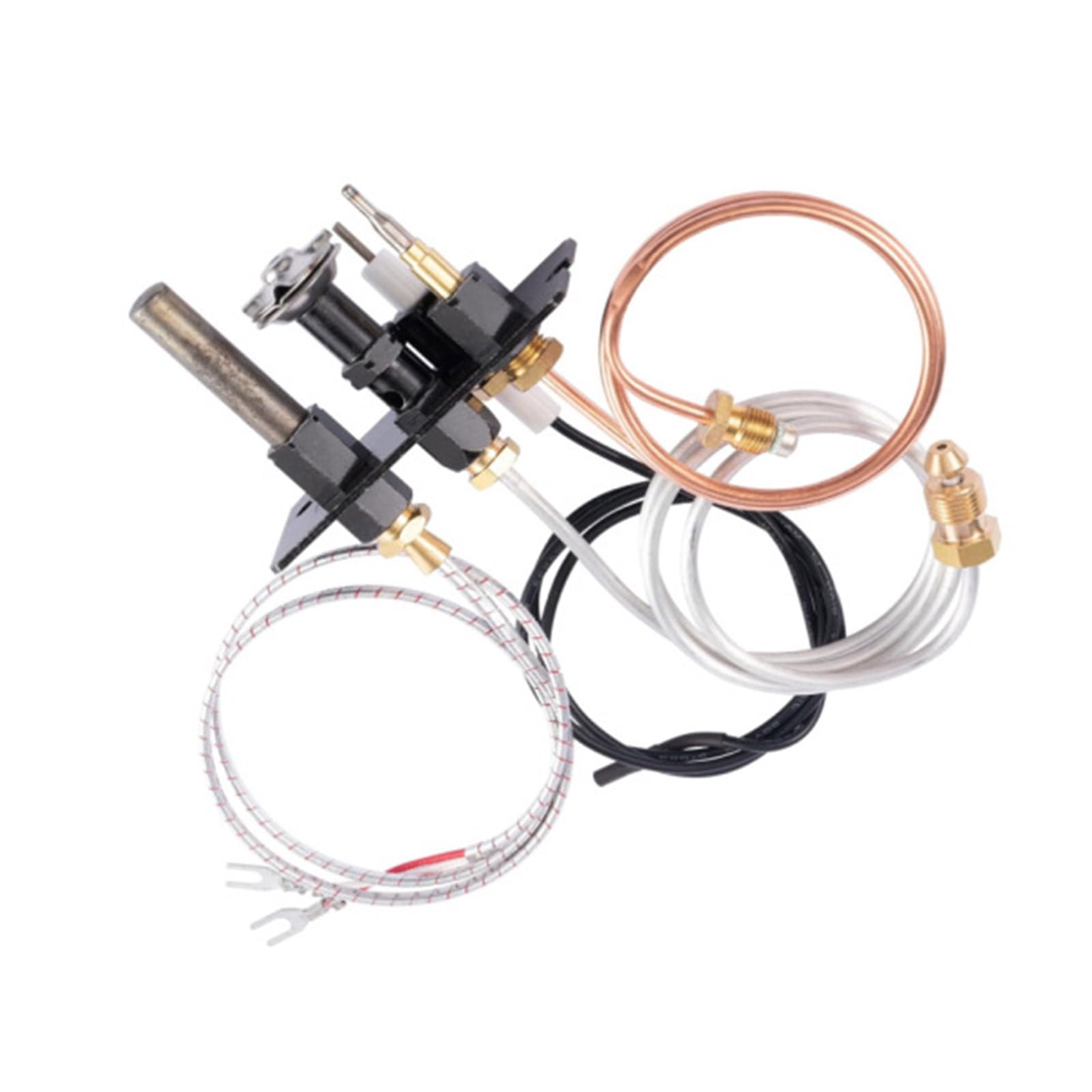 Tsophreniq Multicolor 3 Way Assembly 10002265 Fireplaces Assembly Set With Thermocouple Igniters Electrode For Efficient Heating Thermocouple And Ignitor Wire