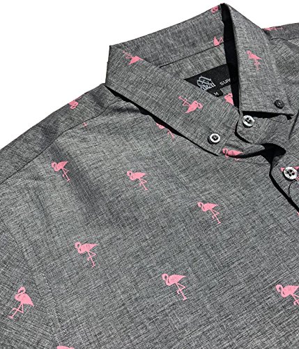 Image of Molokai Surf Button Down Slim Fit Hawaiian Short Sleeve Shirts