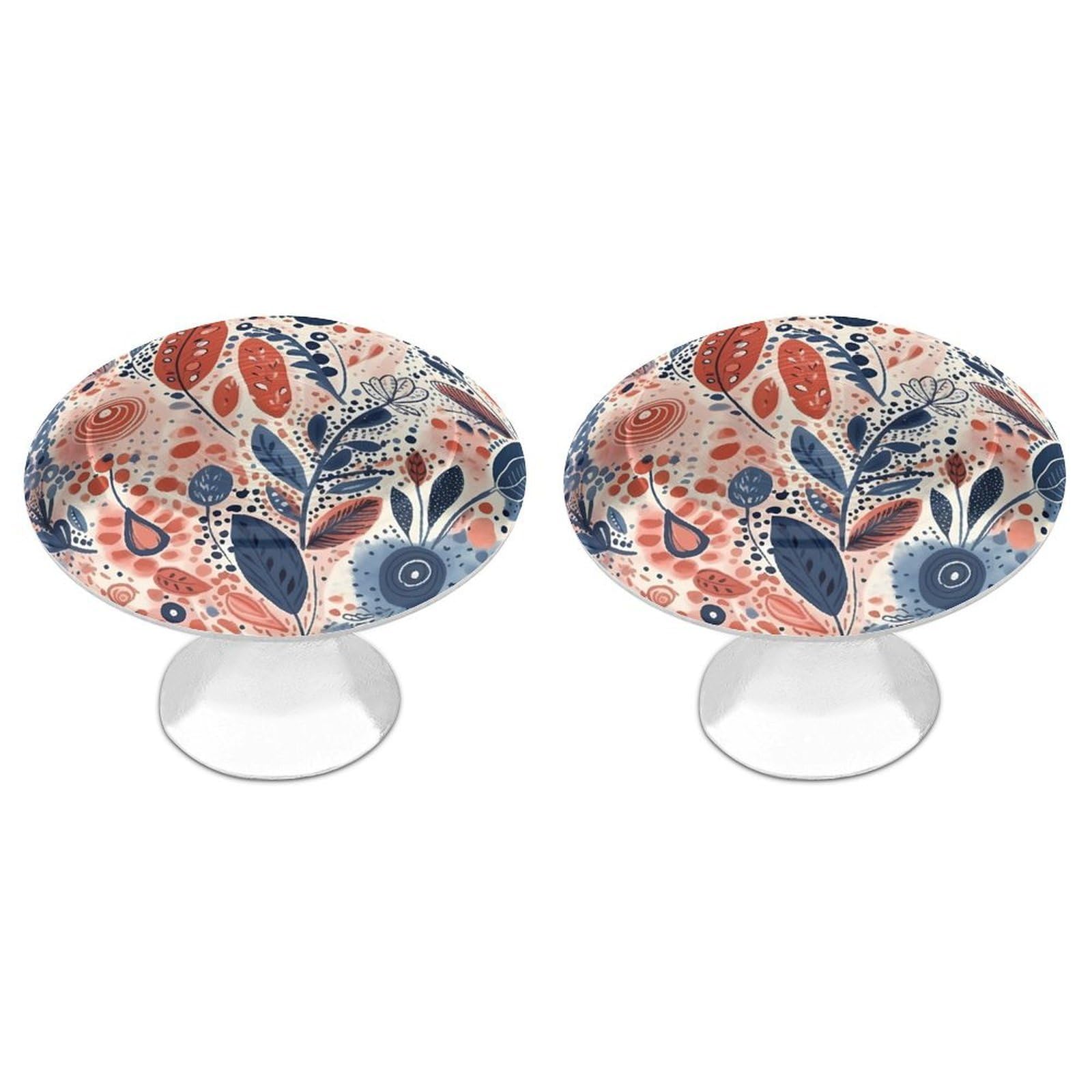 NTVOWPZO Cabinet Handles Round Drawer Pulls Colored Spots Dresser Knobs for Cabinets and Drawers Handle for Bathroom Cupboard Drawers Cabinet Pulls for Kitchen Door