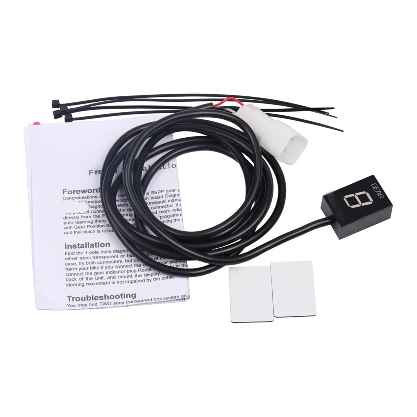 Motocicletta Marce Sensori 1-6 Indicatore Di Marcia Accessori Moto Display Della Tester Digitale Per Ni&nja 400R 400 R 2010 2011 2012 Z750 2004-2006