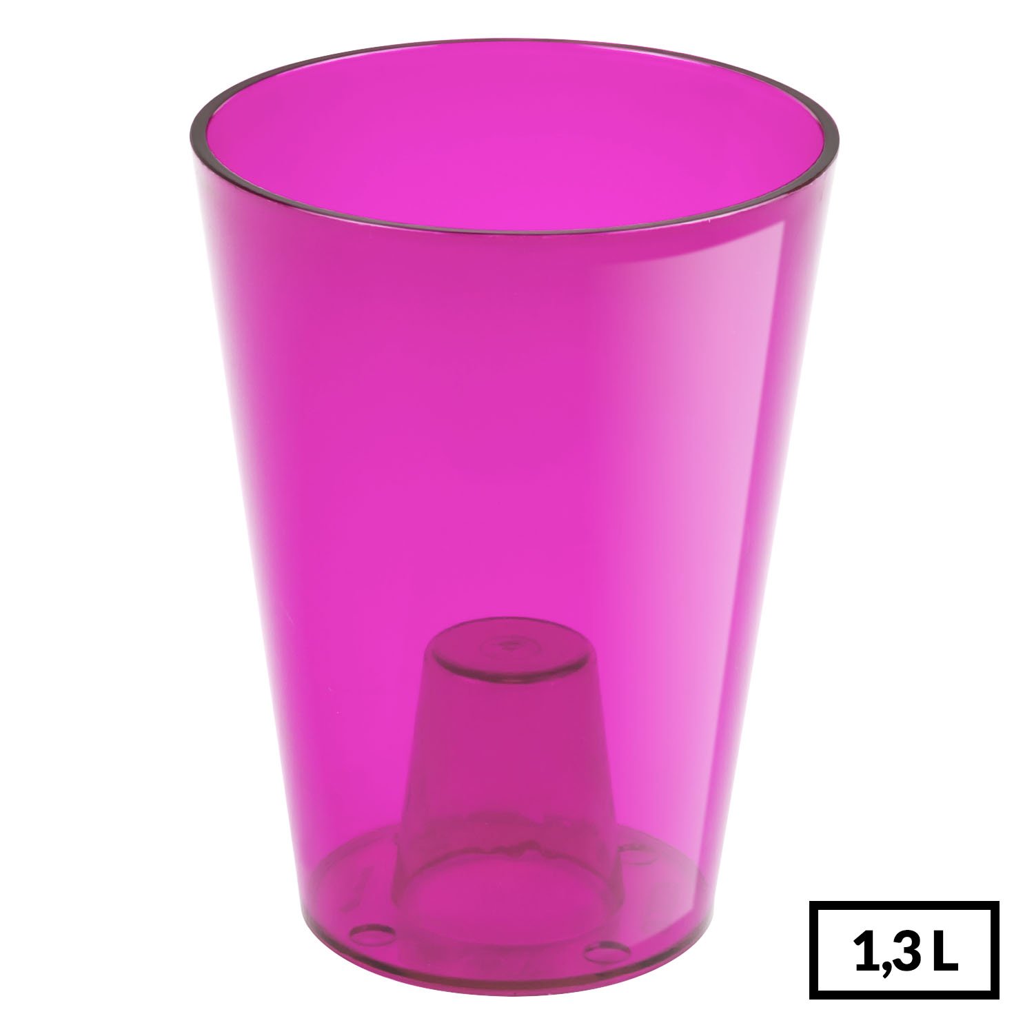 Prosperplast kaspó coubi műanyag 13,5cm fehér - Balkonláda