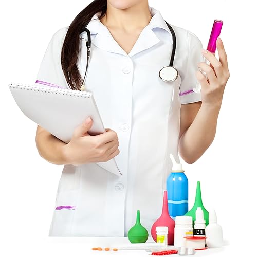 Miniatura 7 de Paquete de 30 jeringas de plástico de 0.3 onzas líquidas con tapa, ideal para medir, rellenar el riego y la alimentación de mascotas (no estéril)