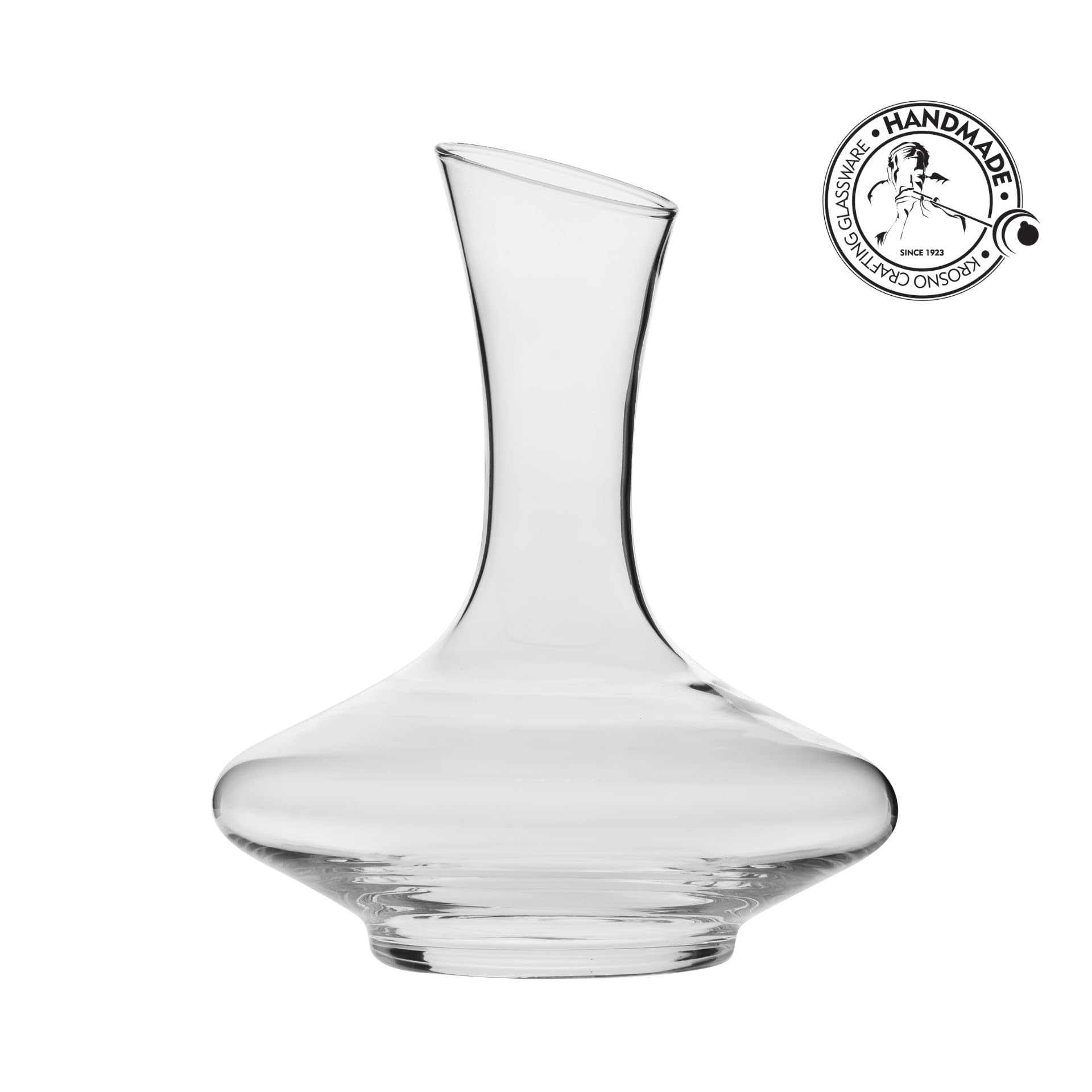 Krosno Décanteur Essence 1200 ml, verrerie artisanale, design élégant et fonctionnel, parfait pour décanter et servir le vin | Cristal sans plomb | Verre sans plomb, design élégant et fonctionnel, parfait pour décanter et servir du vin