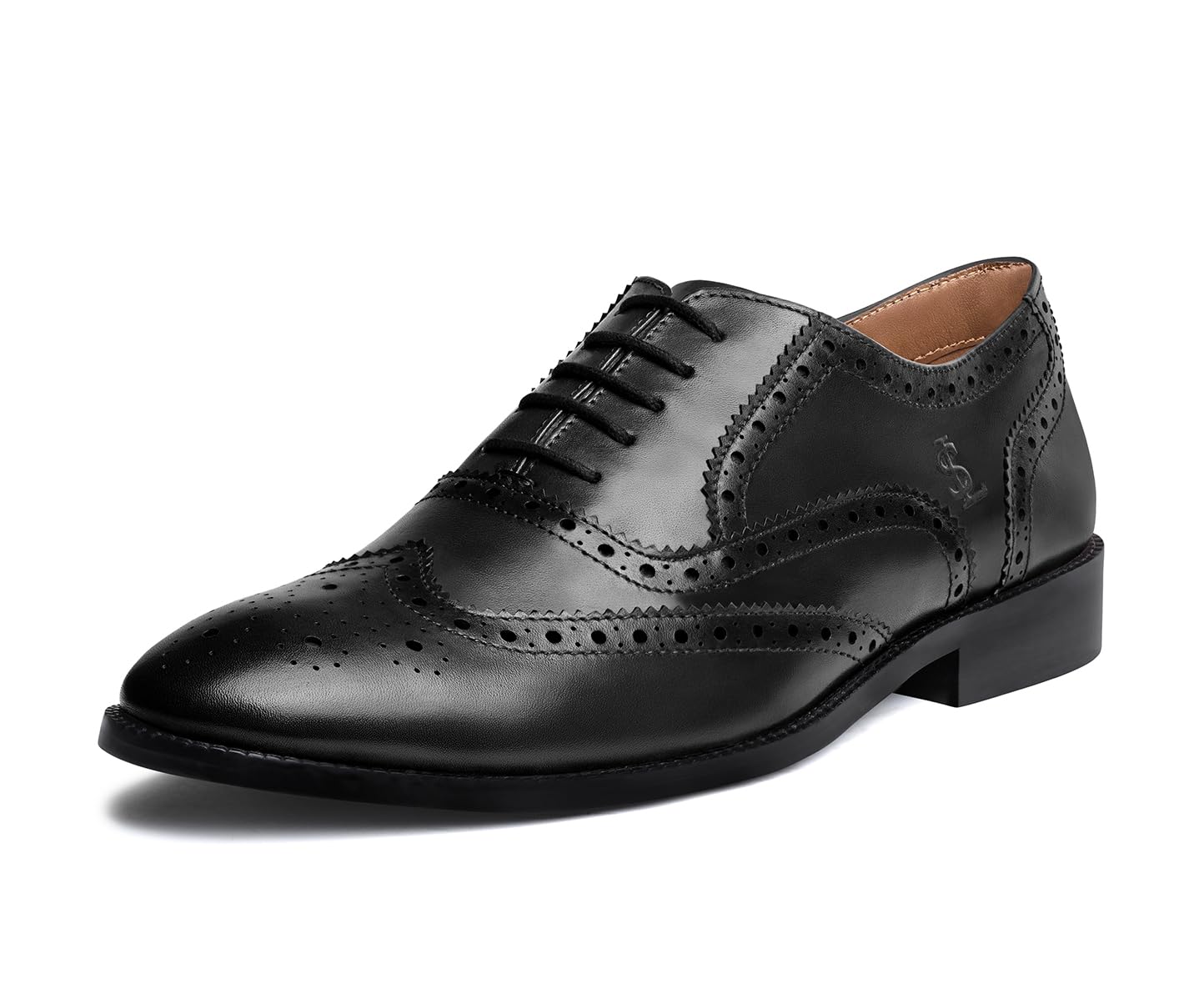 louis stitch Men’s Italian Crust Leather Brogue Shoes | Crown Series | Formal Lace-Up Shoes for Men | Gentleman’s Tunit Sole Walk | Business, Formal & Occasion Wear | LSNITBG-picture-10