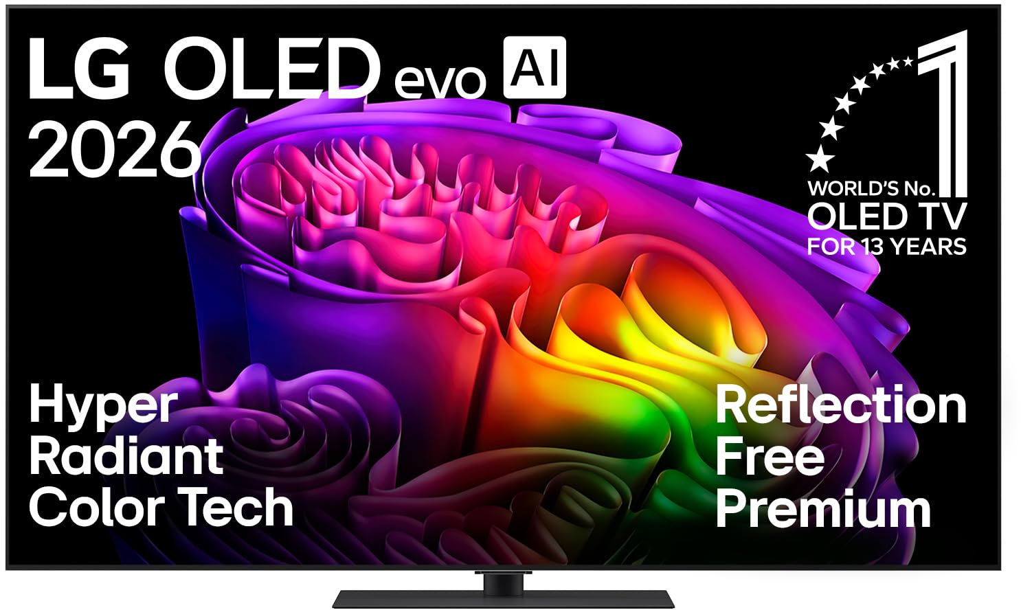LG OLED65G66LS 65 Zoll 4K OLED evo AI TV (α11 Gen3 4K AI Prozessor, webOS 26, 120Hz (VRR bis zu 165Hz)) [Modelljahr 2026] [Energieklasse E]