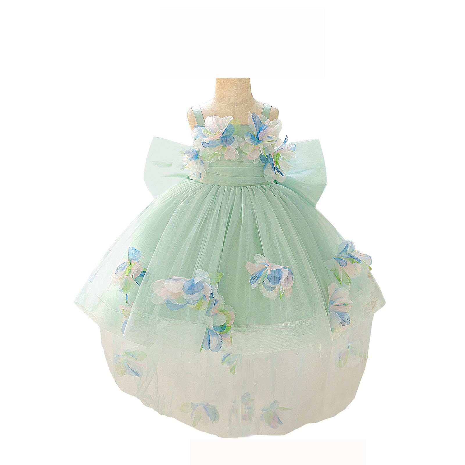 Vestido de princesa para niñas, Vestido de Fiesta de Princesa, Tul, de tutú, Falda Voluminosa, Vestido De Actuación Formal, Vestido Elegante para Fiestas, para Boda, cumpleaños, Concurso, Baile