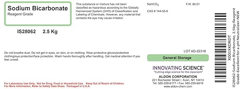 Miniatura 2 de ALDON Innovating Science Bicarbonato de sodio, 5.5 lbs - Grado reactivo Excelente para un neutralizador de pH The Curated Chemical Collection