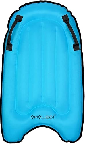 OMOUBOI Tabla de bodyboard inflable, tabla de cuerpo ligera, tabla de bodyboard suave, portátil, flotadores de 30 pulgadas, mini tablas de surf
